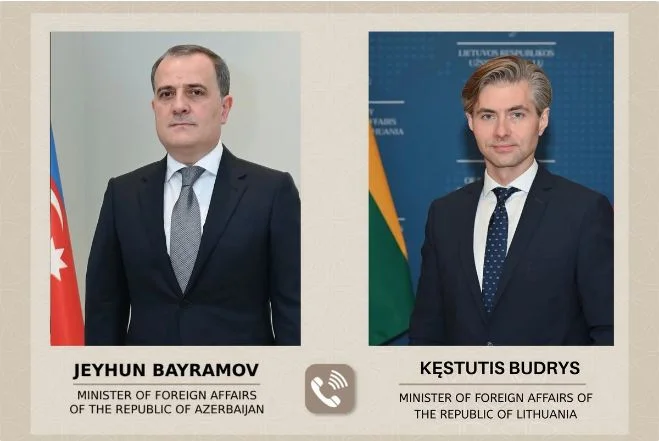 Foreign Minister Jeyhun Bayramov holds phone call with Lithuanian counterpart