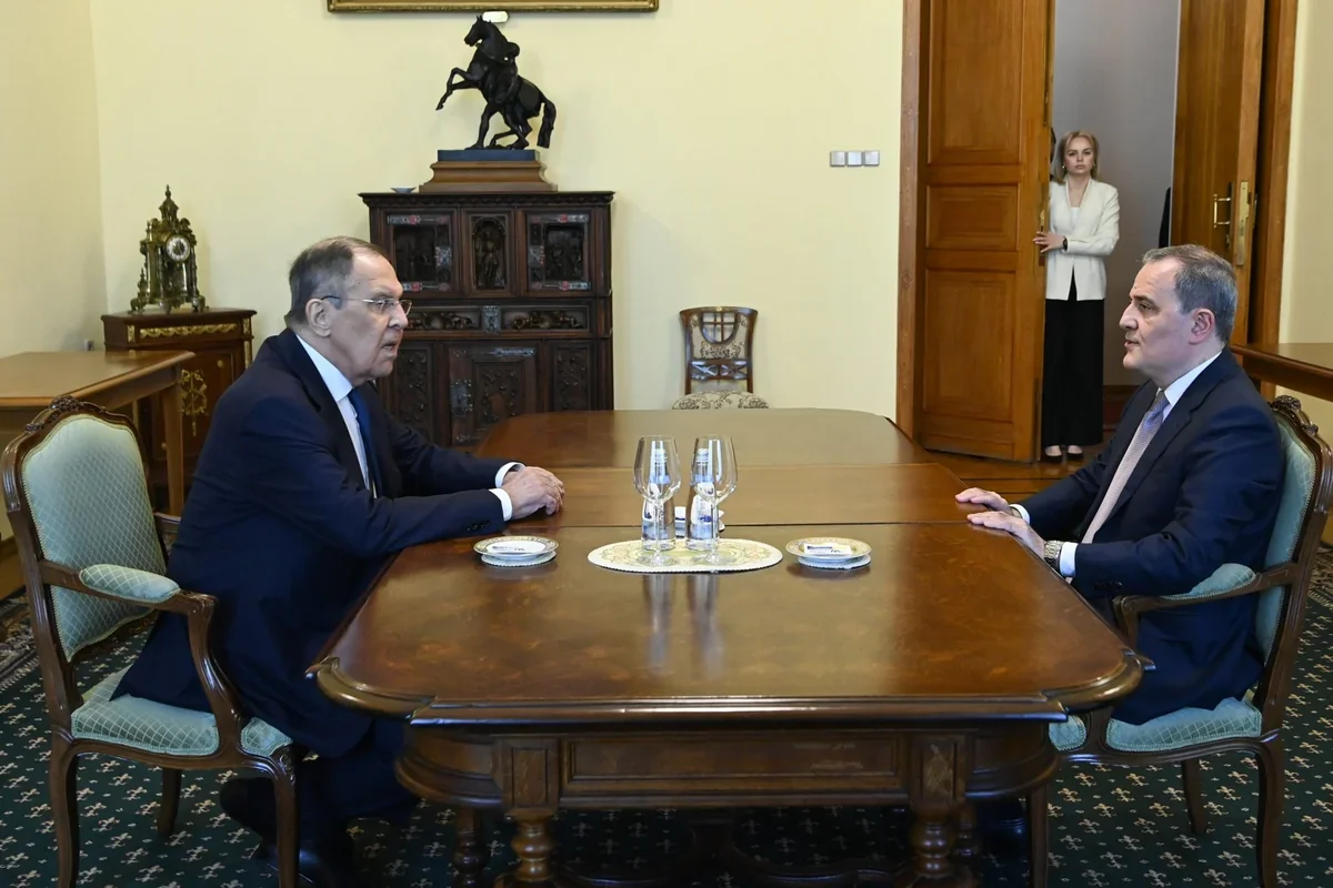 Foreign Minister Jeyhun Bayramov meets with Sergey Lavrov in Moscow