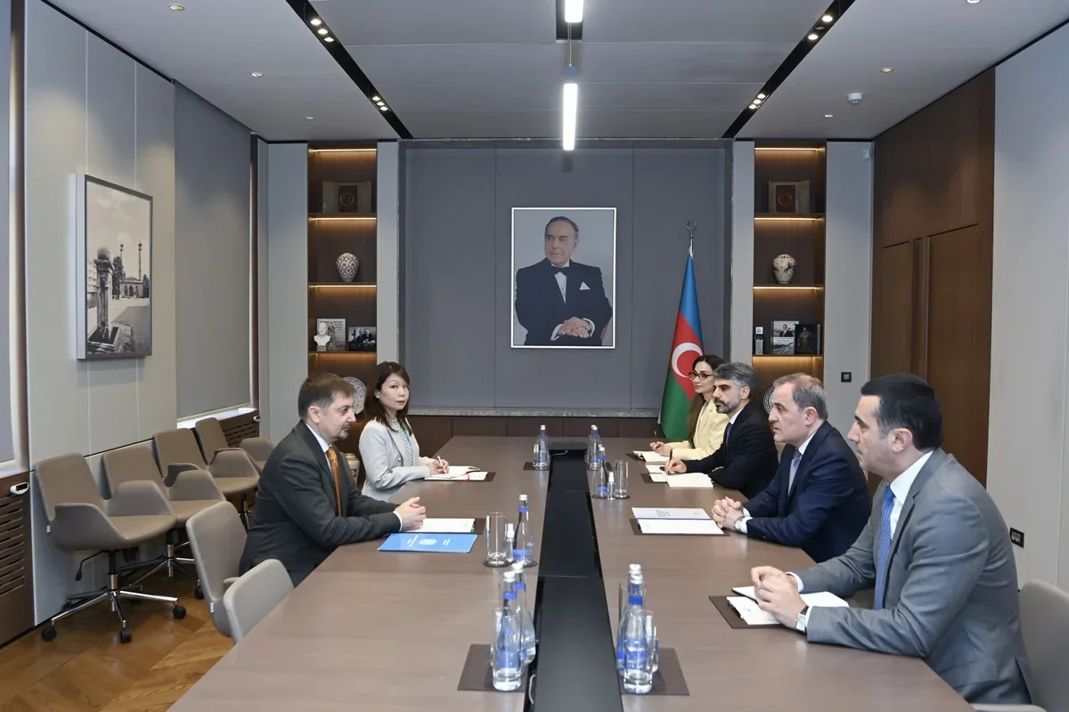 Ceyhun Bayramovun BMT rəsmisi ilə görüşü