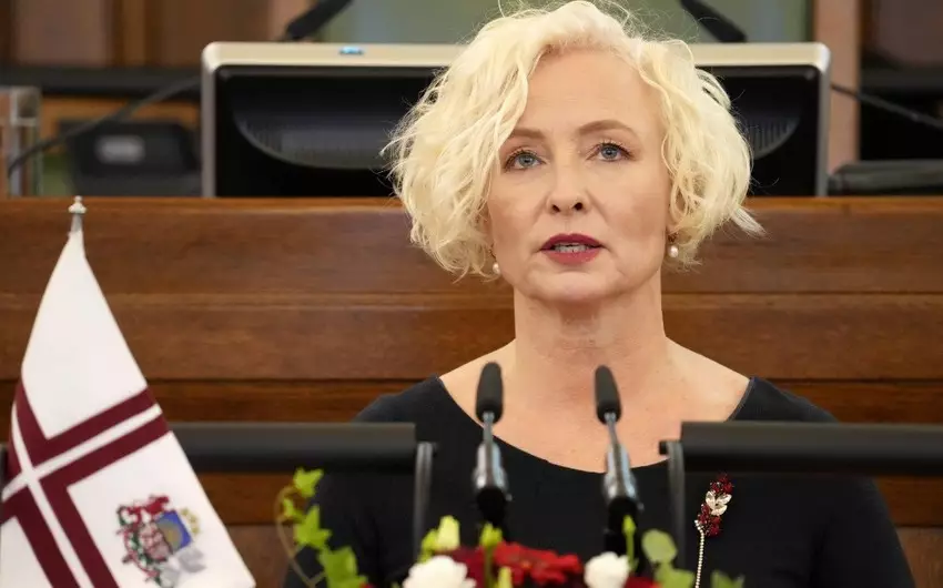 Latviya parlamentinin sədri Ukraynada səfərdədir