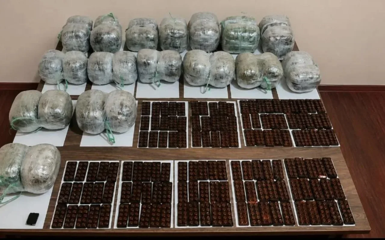 Dövlət sərhədində 35 kq narkotik vasitə aşkarlanaraq müsadirə edilib