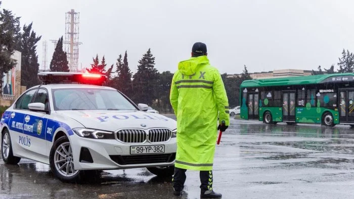 DYP sürücülərə yağışlı hava ilə bağlı xəbərdarlıq etdi