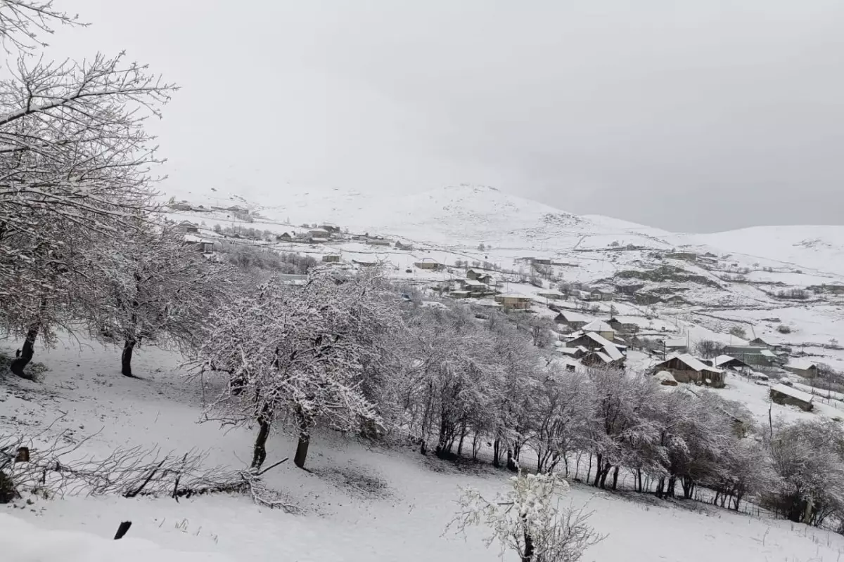 Daşkəsənə qar yağıb - FOTO