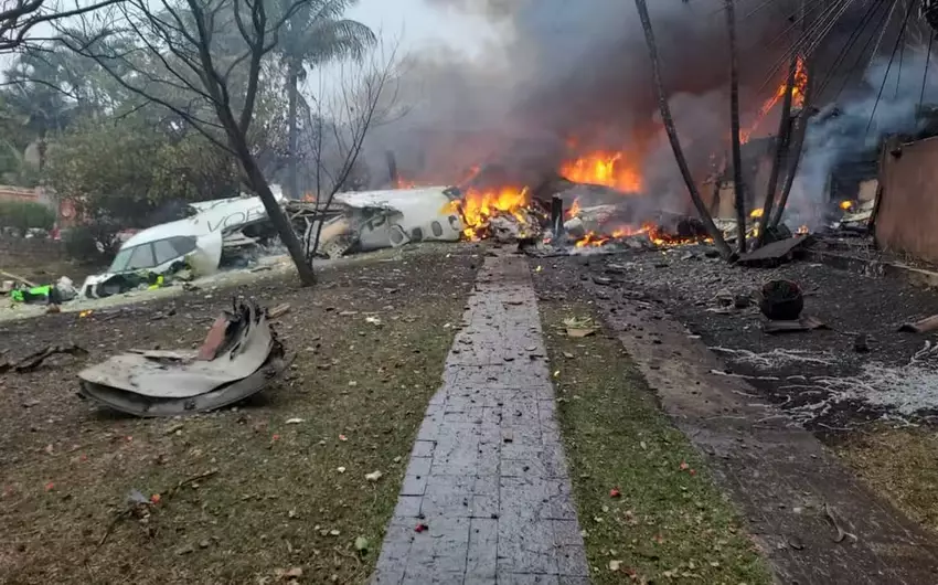 Braziliyada sərnişin təyyarəsi qəzaya uğrayıb, 62 nəfər ölüb - YENİLƏNİB