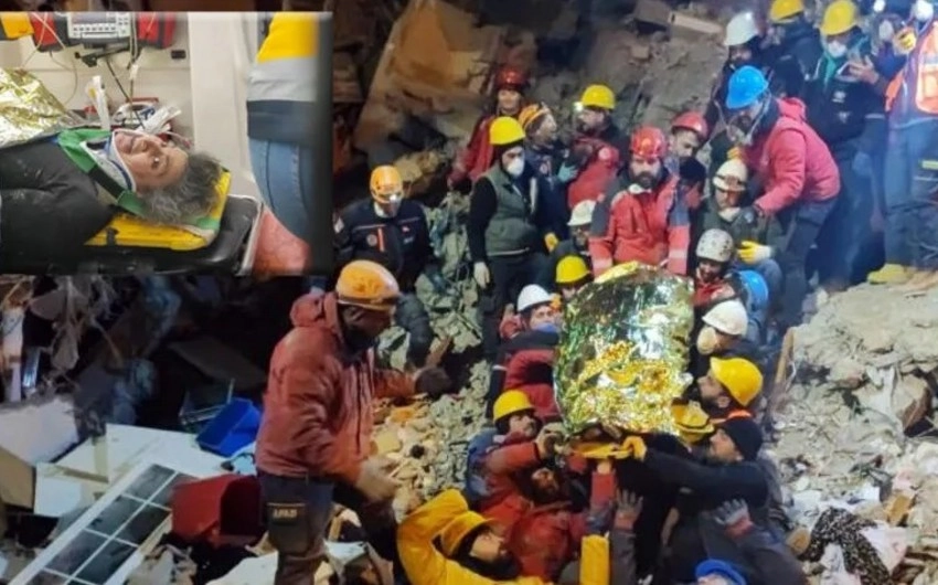 Kahramanmaraşda dağıntılardan 111 saat sonra qadın xilas edilib