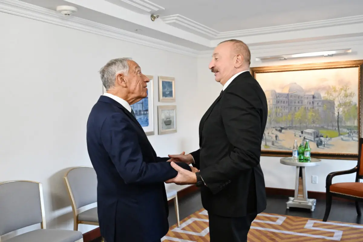 Azərbaycan Prezidenti Nyu-Yorkda Portuqaliya Prezidenti ilə görüşüb