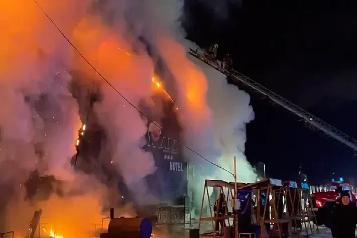 Rusiyada otel kompleksində yanğın baş verib, zərərçəkənlər var
