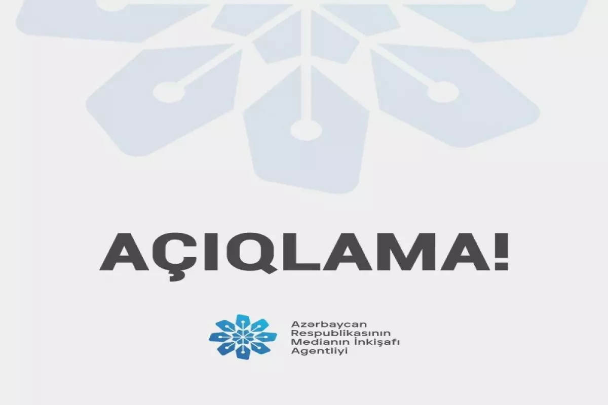 MEDAİ kiberhücumlarla bağlı açıqlama yaydı