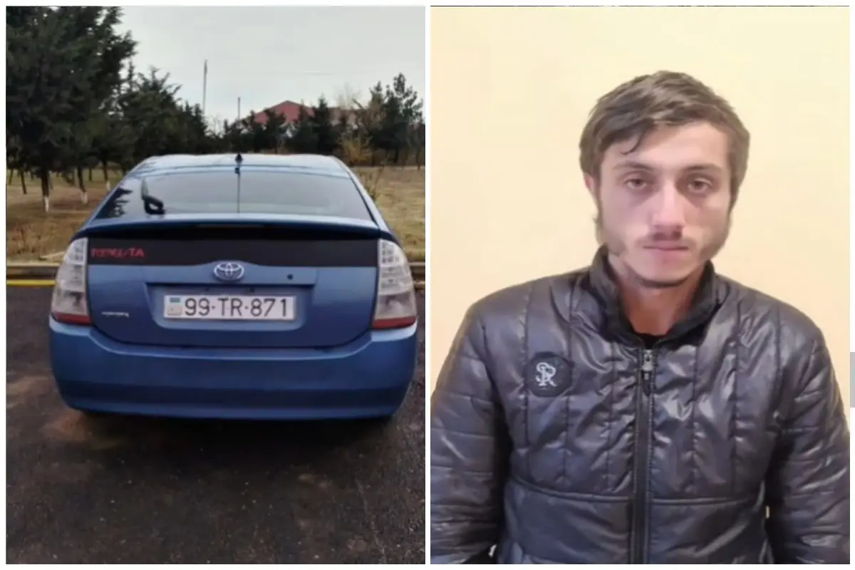 Narkotikin təsiri altında olan sürücü və iki sərnişini tutulub