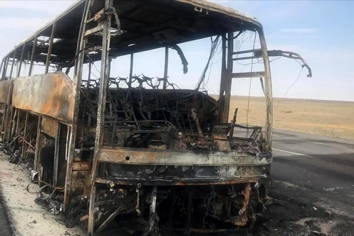 Ümrə ziyarətinə gedən avtobus yanıb - 20 nəfər ölüb