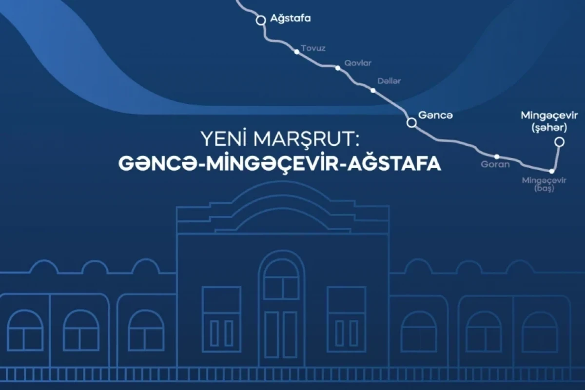 ADY Gəncə-Mingəçevirə müasir qatarla səfərlərə başlayır