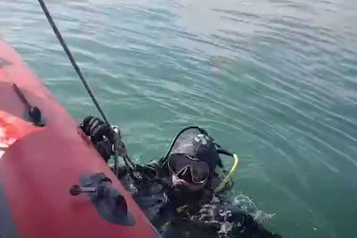 Mingəçevir su anbarında batdığı ehtimal olunan şəxsin axtarışı davam edir - VİDEO