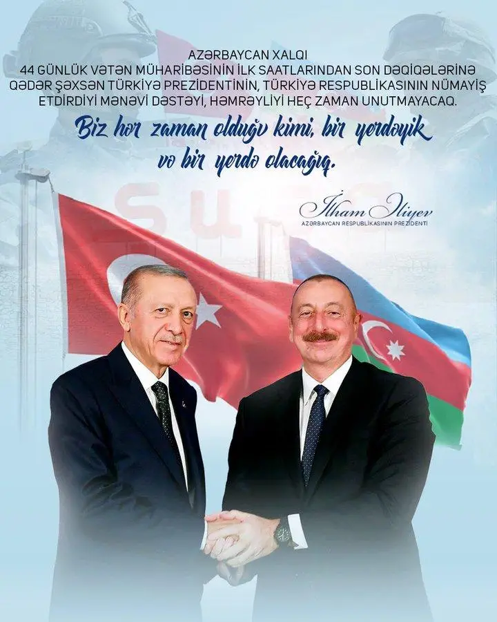 Cahit Bağçı Azərbaycan-Türkiyə qardaşlığı ilə bağlı paylaşım edib