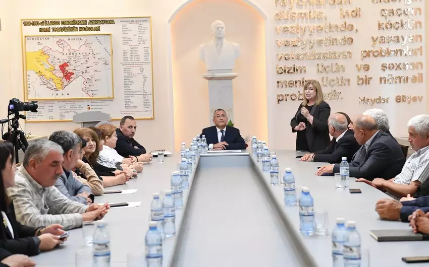 Xankəndidən olan azərbaycanlı məcburi köçkünlərin qayıdışına hazırlıq müzakirə edilib