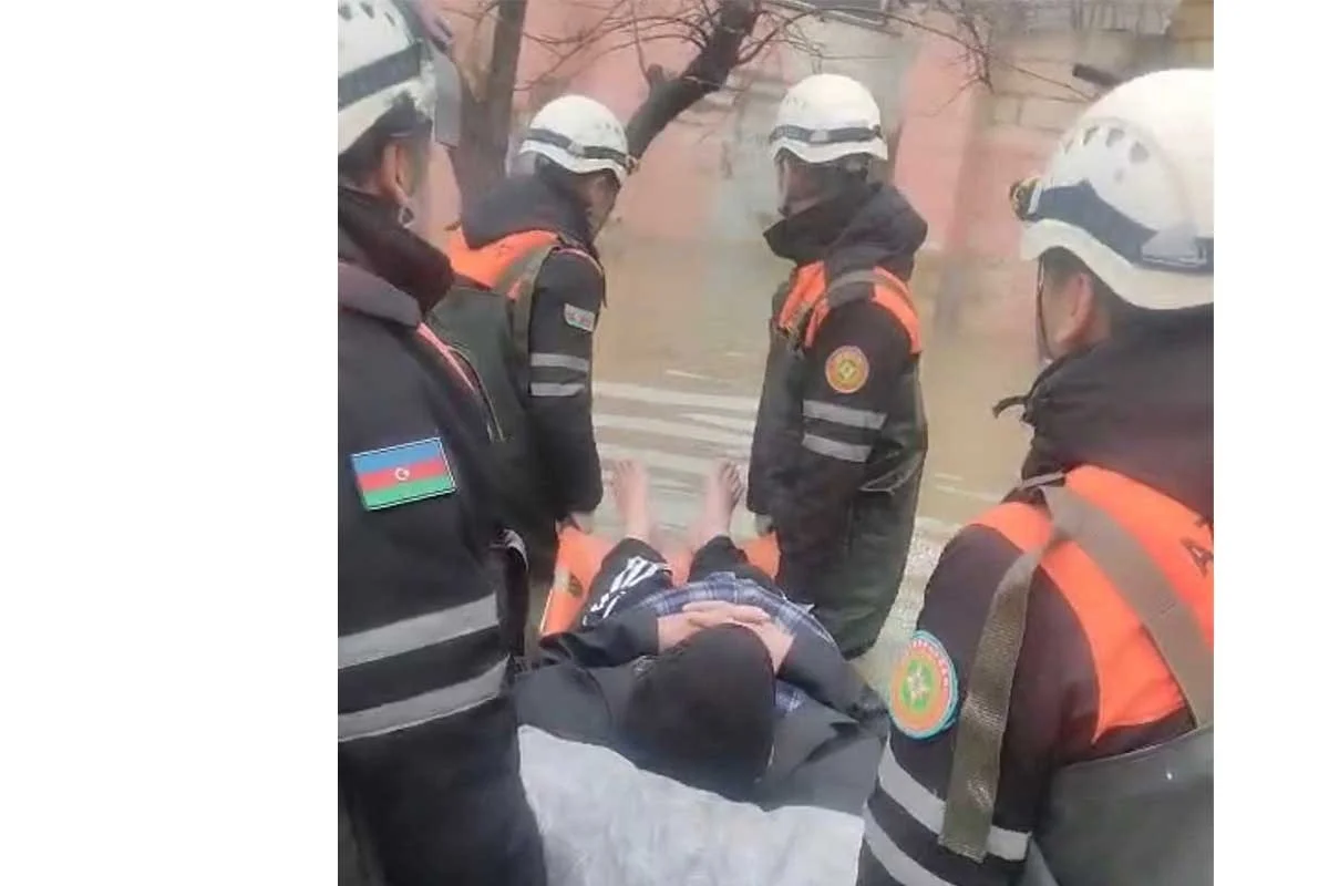 FHN 216 nəfəri yağış səbəbindən təhlükəsiz yerə təxliyə etdi