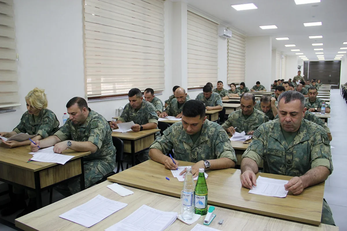 Hərbi qulluqçular üçün məharət dərəcələri üzrə sınaq imtahanları keçirilir