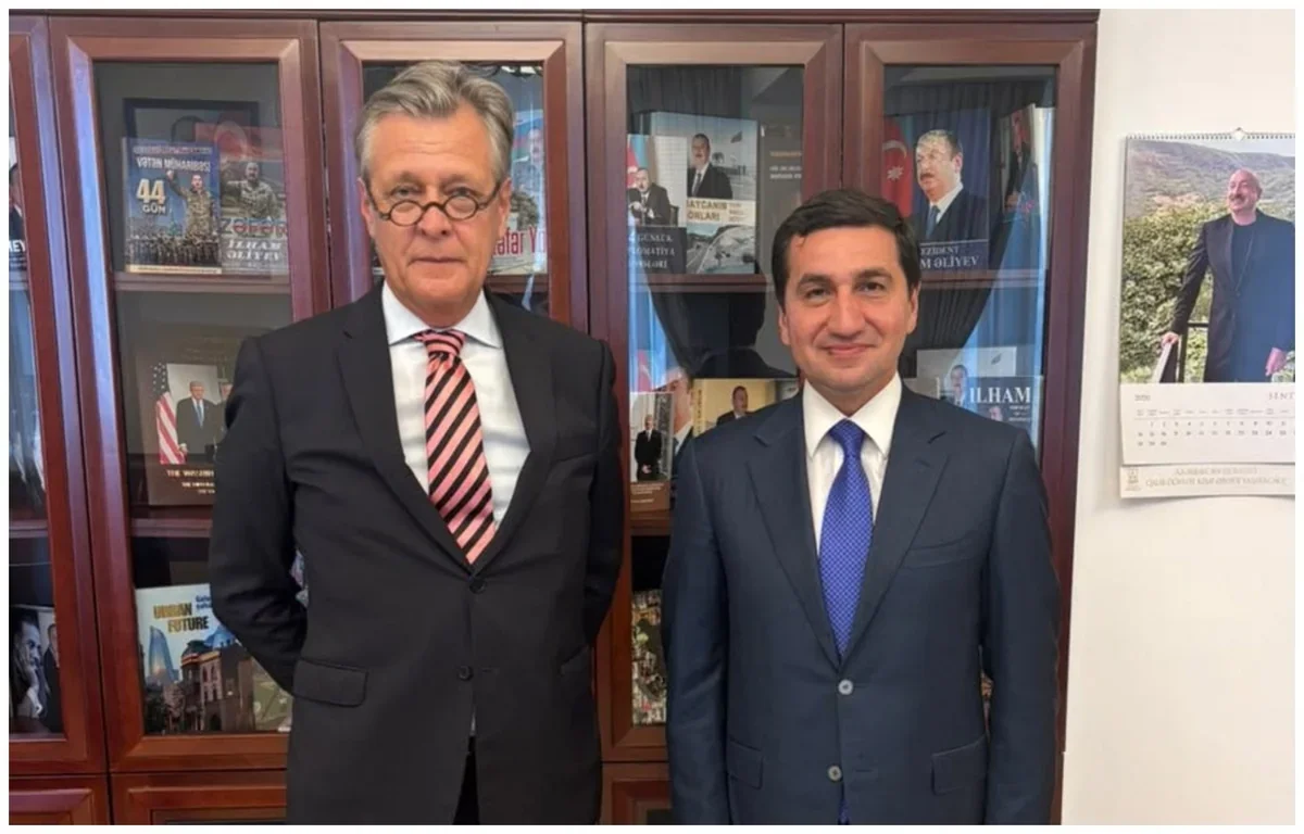 Hikmət Hacıyev Almaniya səfiri ilə görüşüb