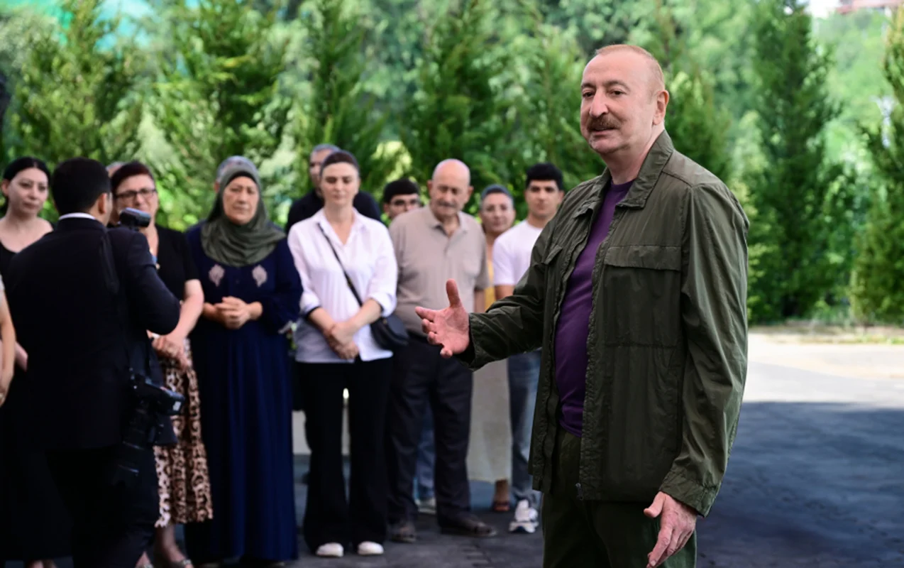 İlham Əliyev Quzeyxırman kəndində olub - YENİLƏNİB