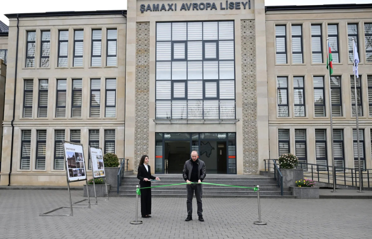 President Ilham Aliyev opens Shamakhi European Lyceum