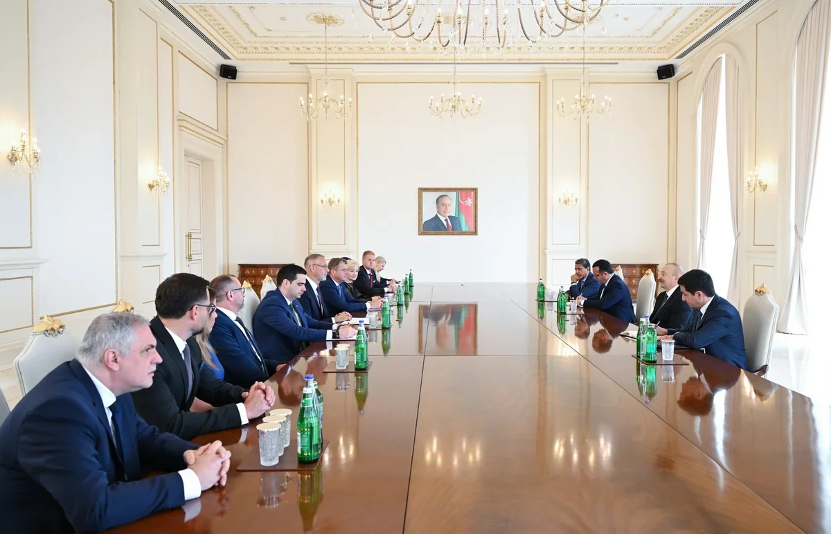 İlham Əliyev Slovakiya Milli Şurasının sədrini qəbul etdi
