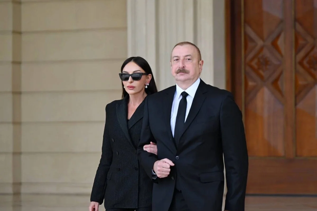 Президент Ильхам Алиев и Мехрибан Алиева на Всемирных играх кочевников