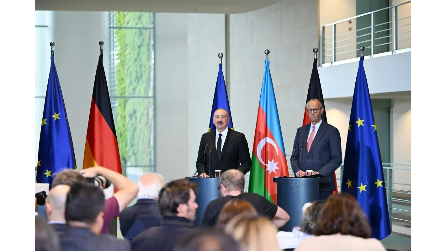 President Ilham Aliyev and Chancellor Friedrich Merz hold talks in Berlin