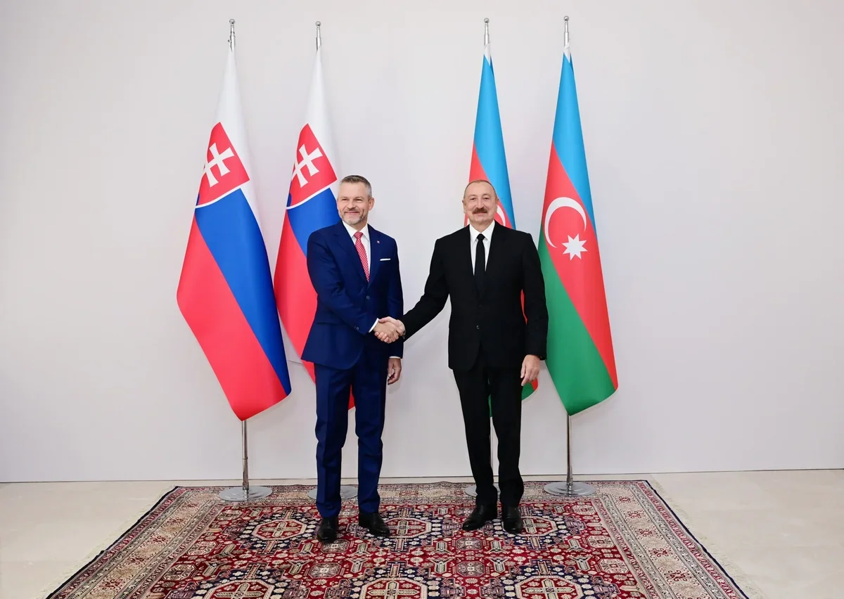 İlham Əliyev və Slovakiya Prezidenti Şuşada mətbuata bəyanatlarla çıxış edirlər - YENİLƏNİB