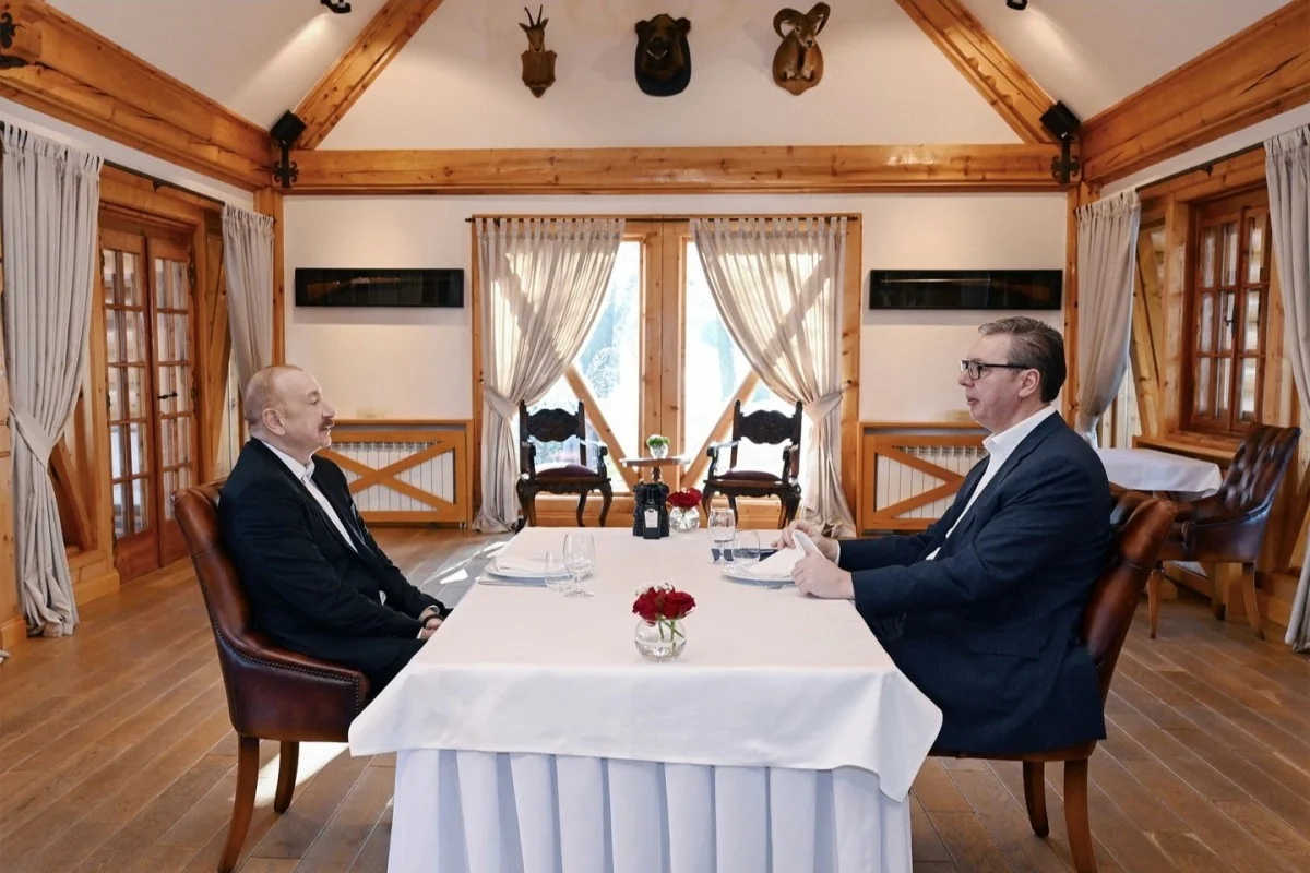 Президент Ильхам Алиев встретился с Александром Вучичем