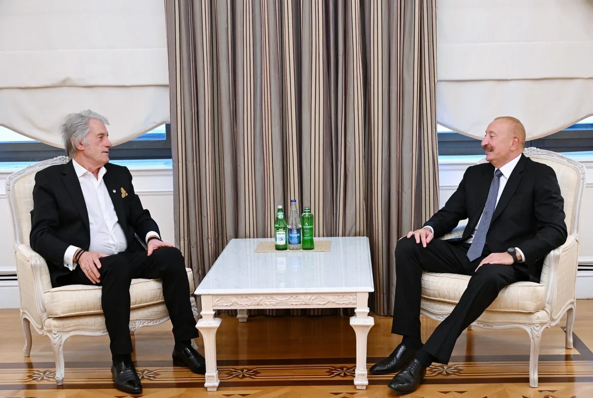 President Ilham Aliyev meets with former Ukrainian leader Yushchenko