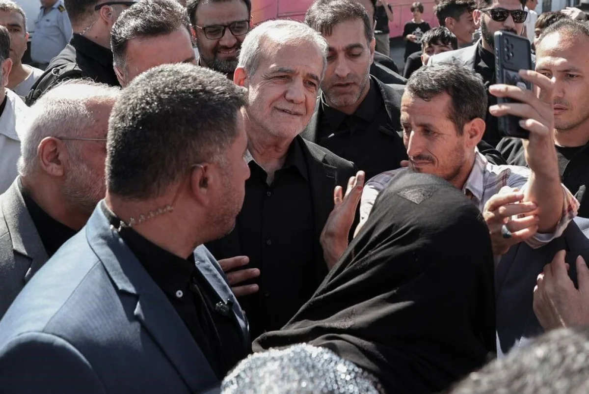 İran Prezidenti Pezeşkian Tehranda keçirilən vida mərasimində iştirak edib