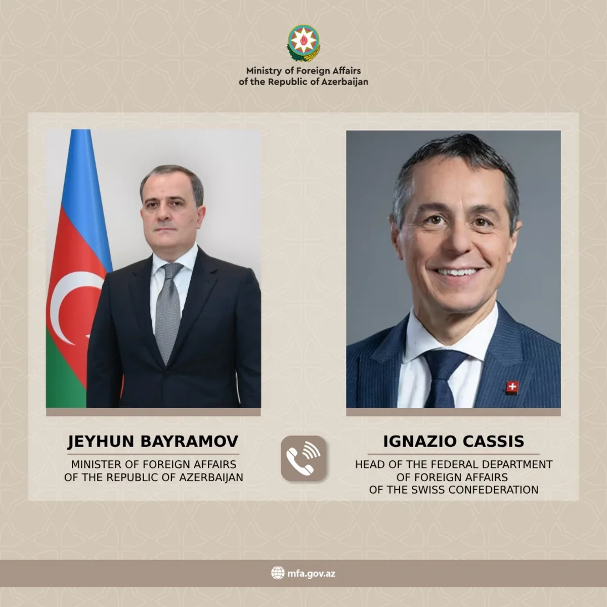 İsveçrənin xarici işlər naziri Azərbaycana təşəkkür edib