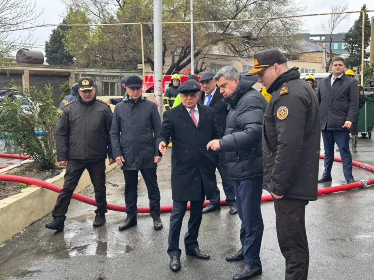 Kəmaləddin Heydərov Keşlədə su basmış əraziyə baxış keçirdi