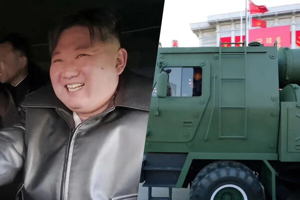 Kim Çen In 600 mm-lik yeni raket sistemini idarə etdi