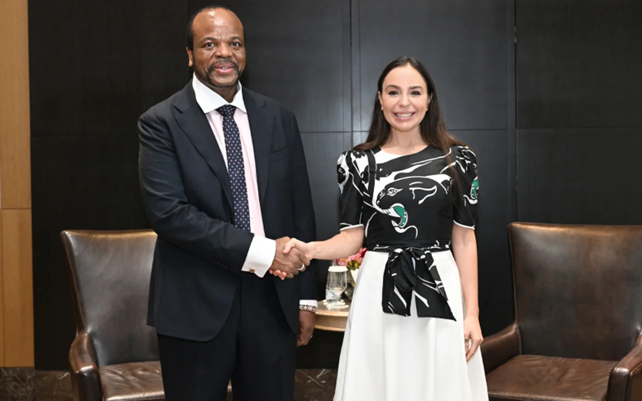 Leyla Aliyeva meets with King Mswati III of Eswatini