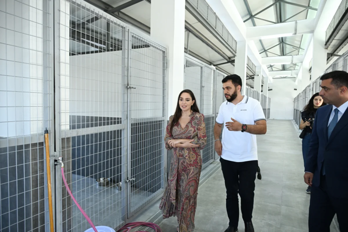 Leyla Əliyeva Yevlaxda heyvanlar üçün yeni mərkəzin açılışında