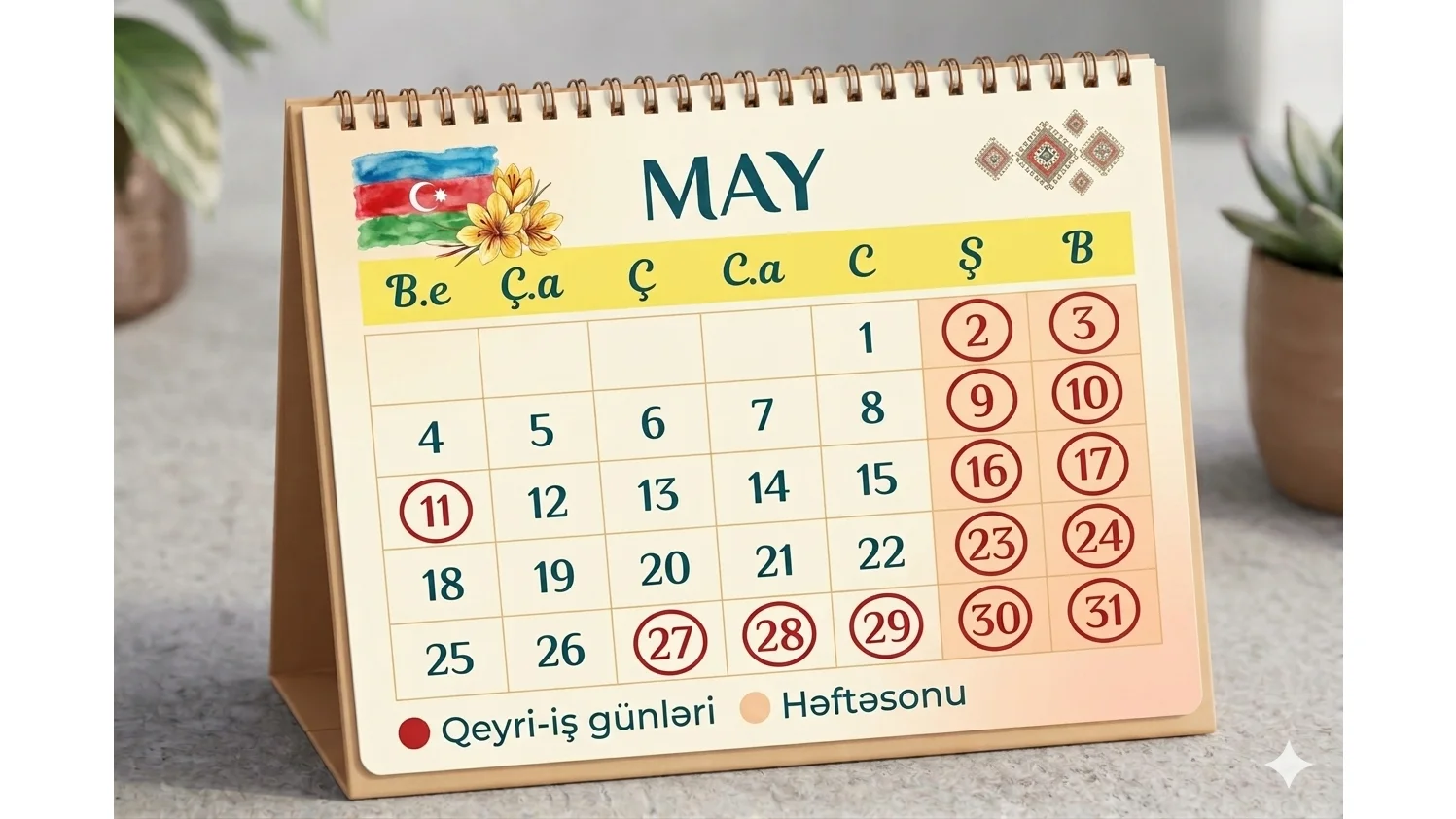 Mayda 14 gün iş olmayacaq