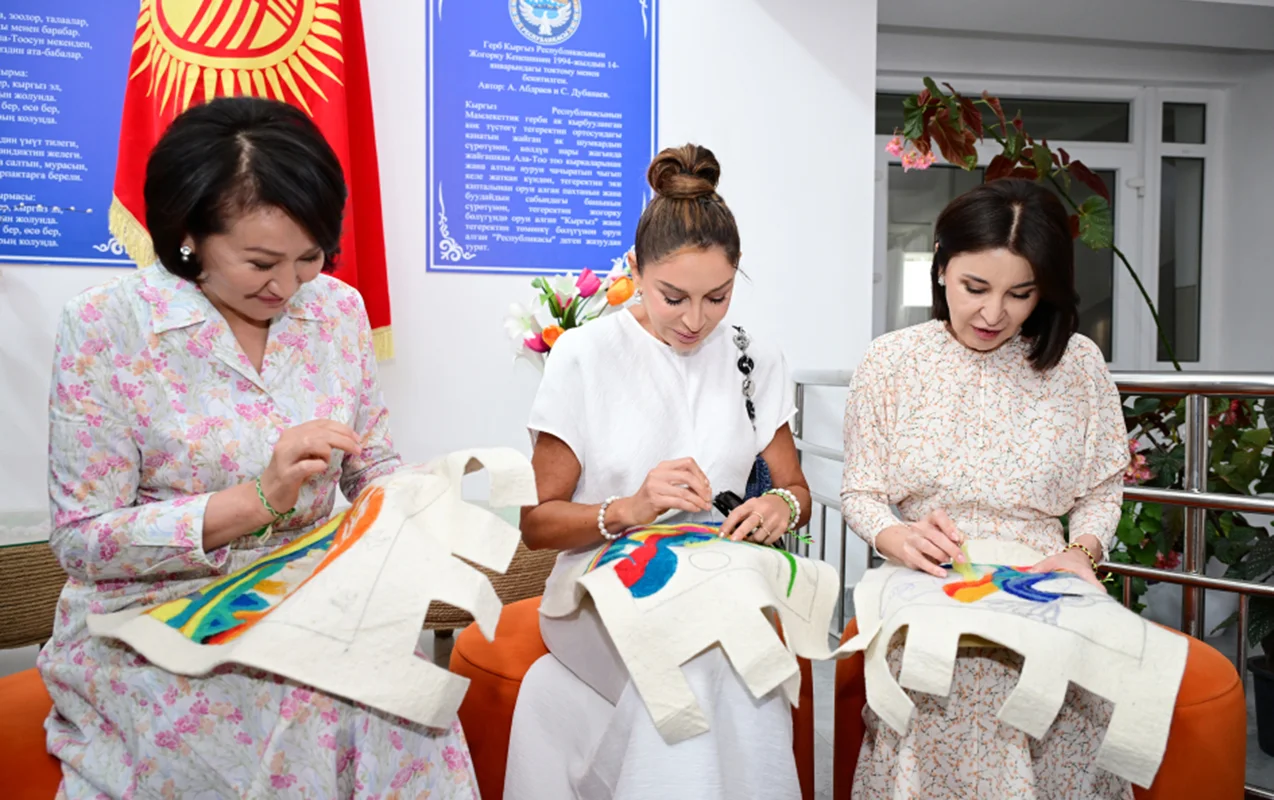 Mehriban Əliyeva Qırğızıstanda sağlamlıq və reabilitasiya mərkəzində - Fotolar
