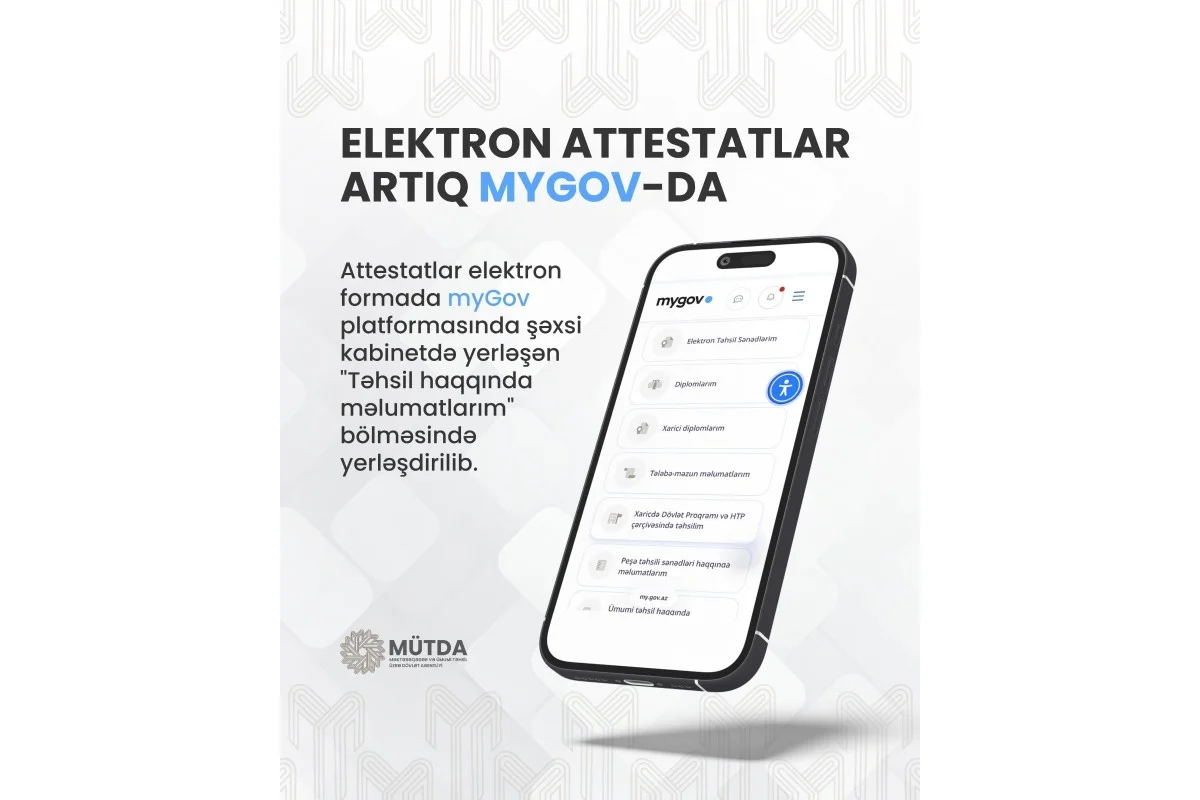 MÜTDA: 300 min məzunun attestatı elektron formada hazırlanıb