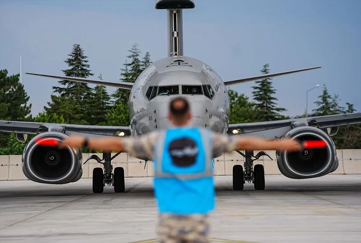 Turkish 'Peace Eagle' aircraft secure NATO summit airspace