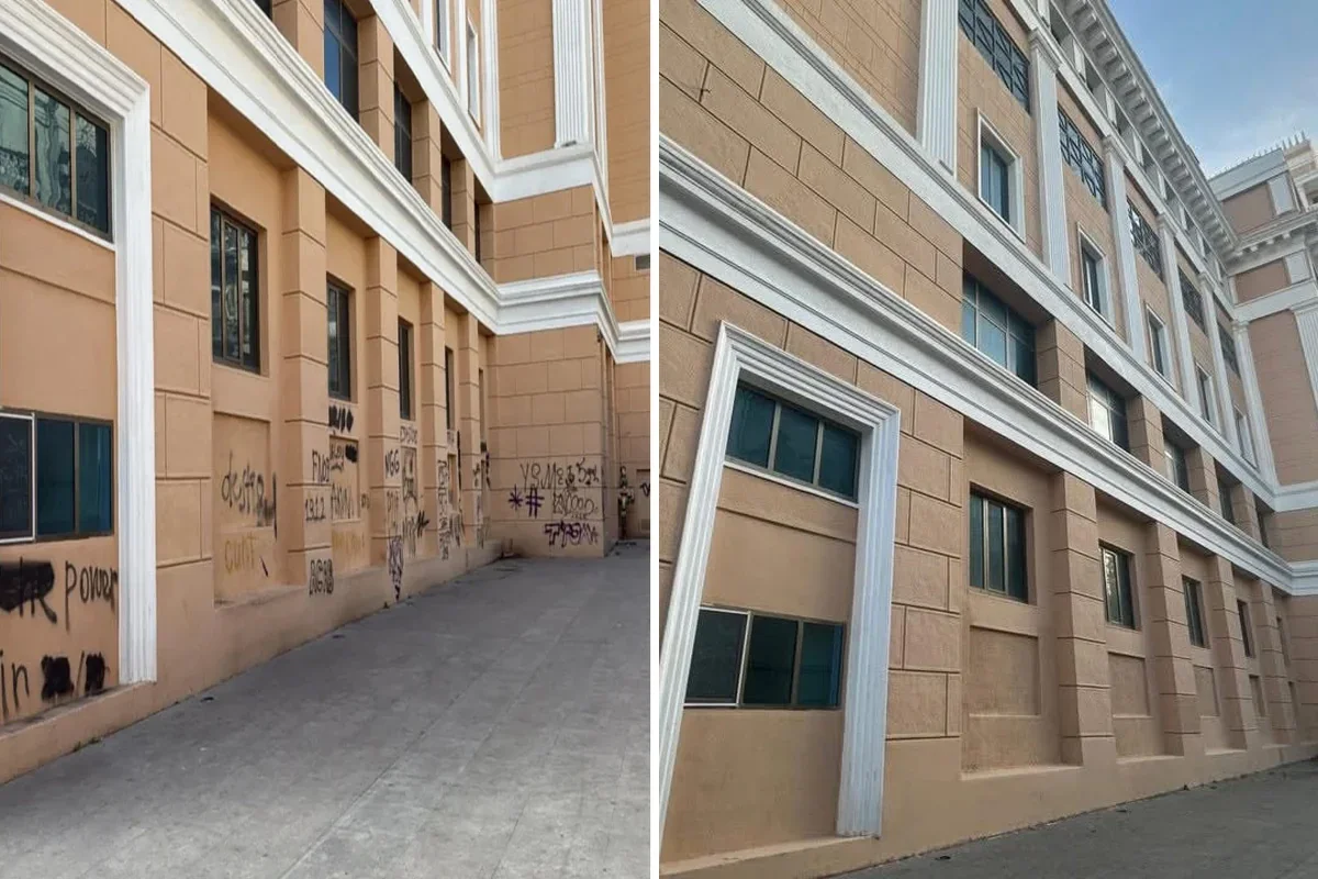 Nizami Kino Mərkəzinin fasadı bərpa edildi - ARKA məlumatı