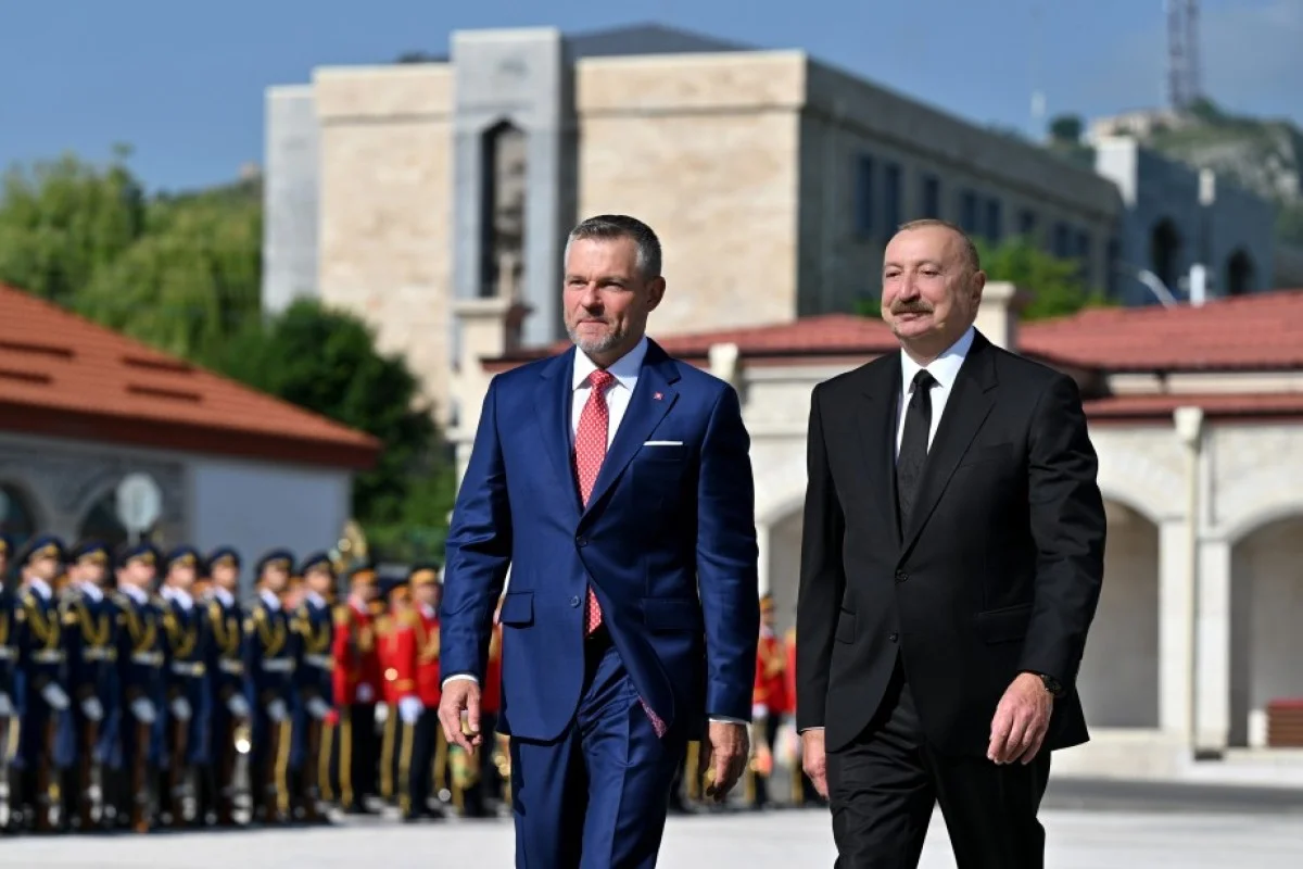 Peter Pelleqrini Şuşada rəsmi mərasimlə qarşılandı