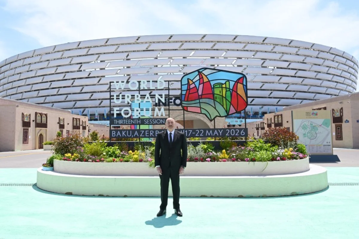 Prezident Bakı Olimpiya Stadionunda WUF13 ilə bağlı görülən işlərlə tanış olub - FOTO