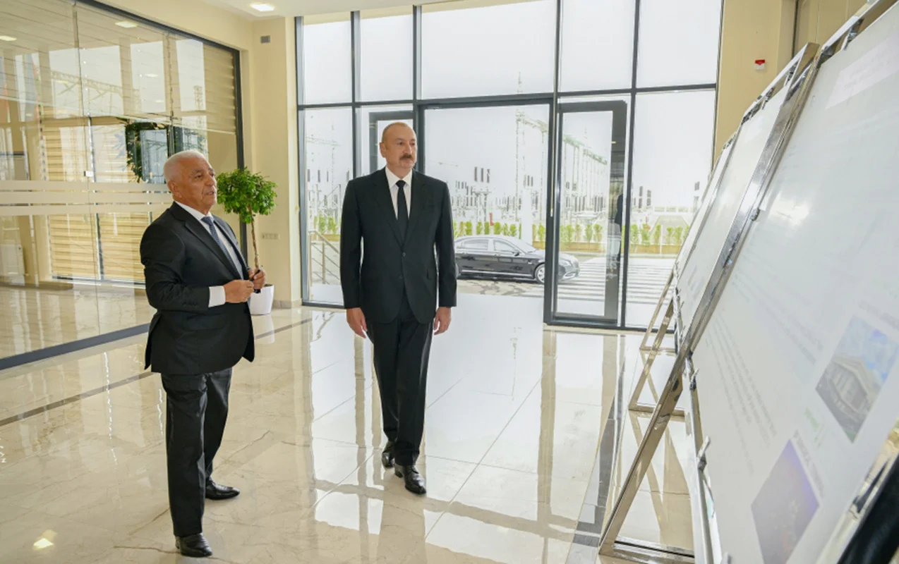 President Ilham Aliyev attends opening of Yeni Sangachal substation