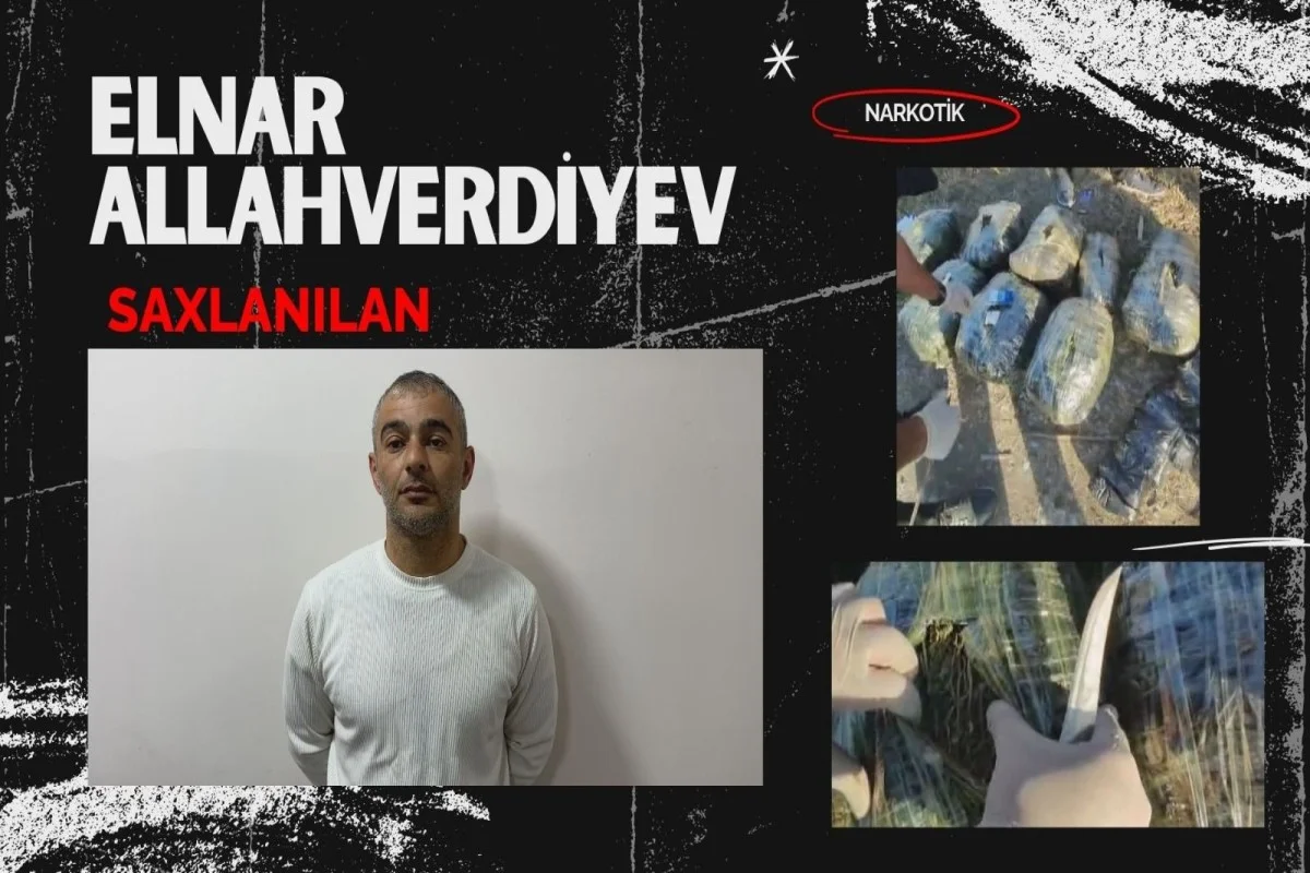 Qaxda 19 kq narkotik tutuldu: 40 yaşlı şəxs həbs edildi