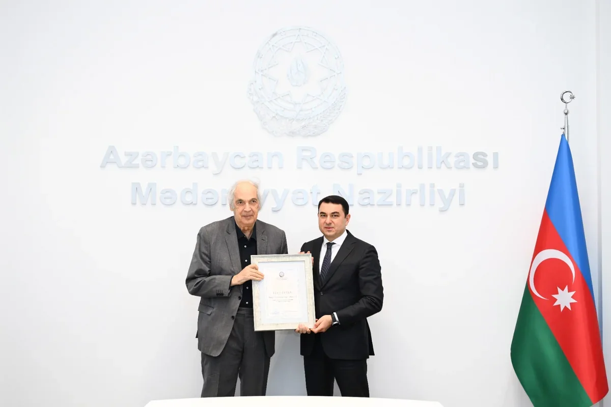 Ramiz Hasanoglu honored by Ministry of Culture