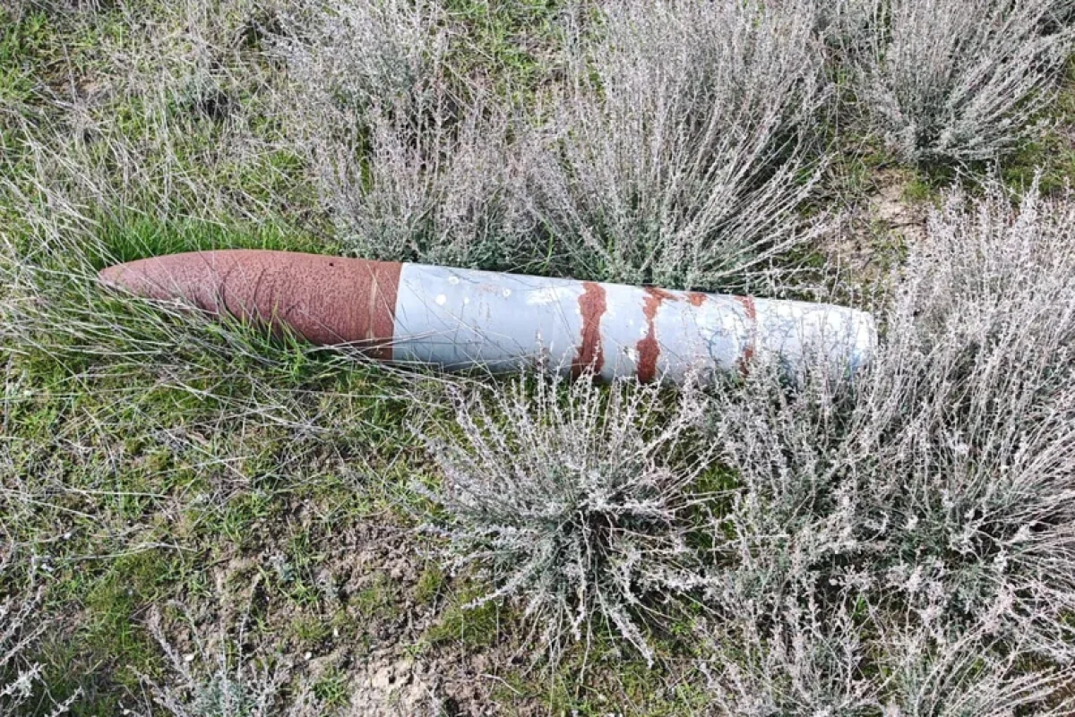 Salyanda su kanalında mərmi tapıldı