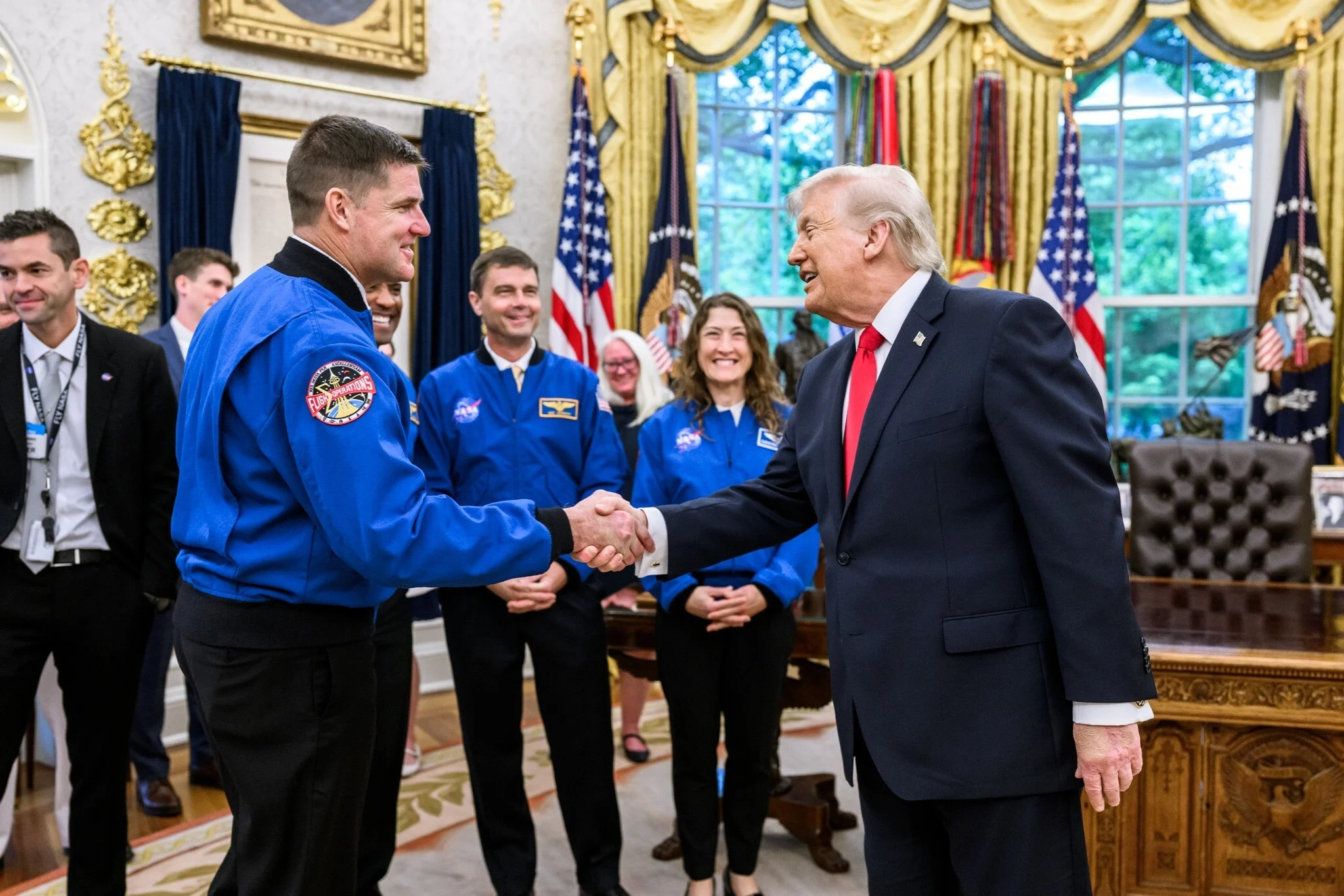 US President Donald Trump hosts Artemis II astronauts at White House