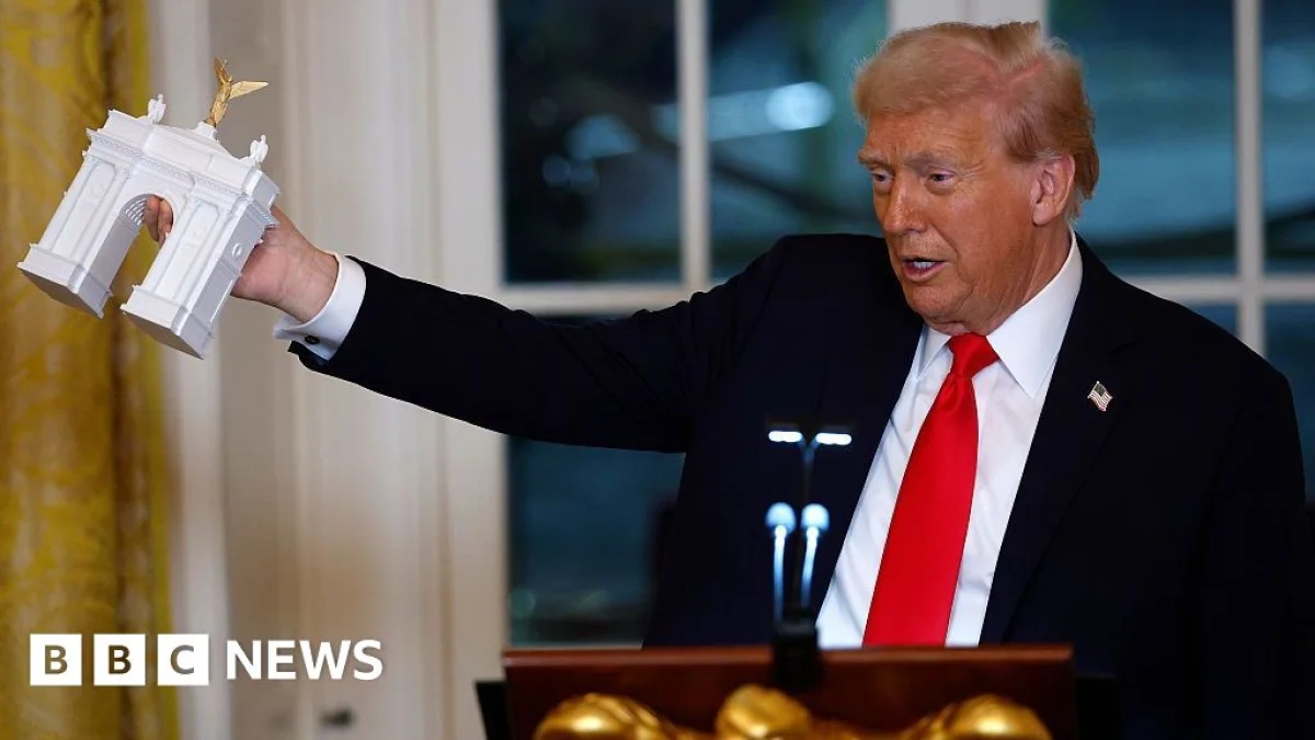 Trump says planned Washington arch will include military complex