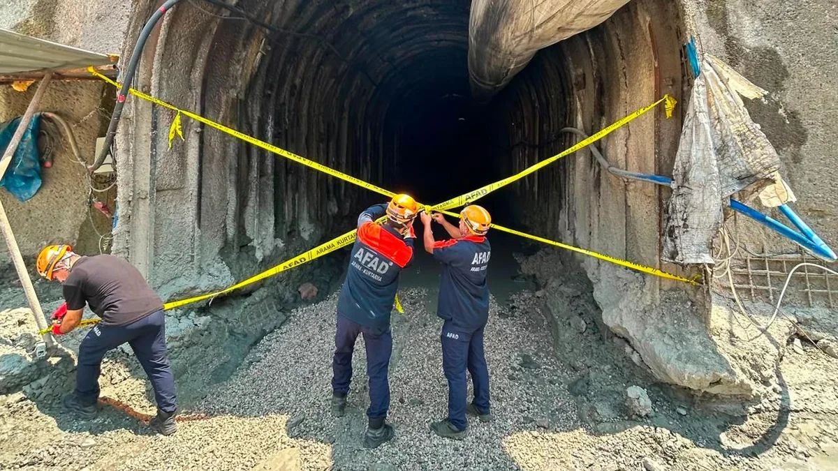 Türkiyədə su xətti tunelində uçqun olub - 1 ölü, 1 yaralı var