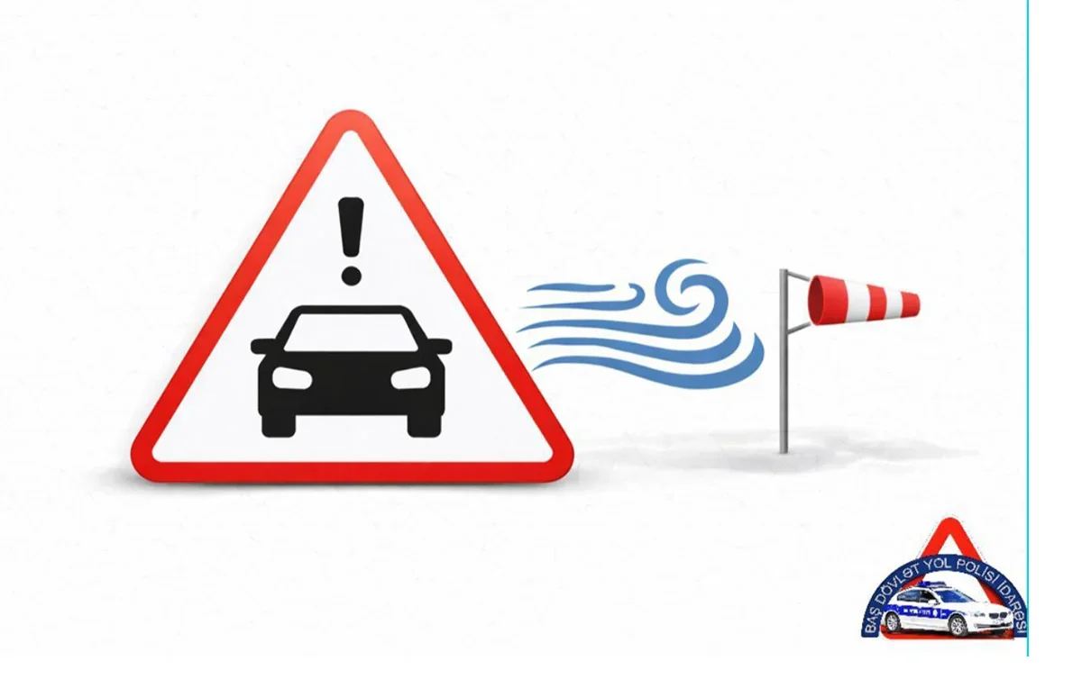 Yol polisi küləkli hava ilə bağlı hərəkət iştirakçılarına müraciət edib